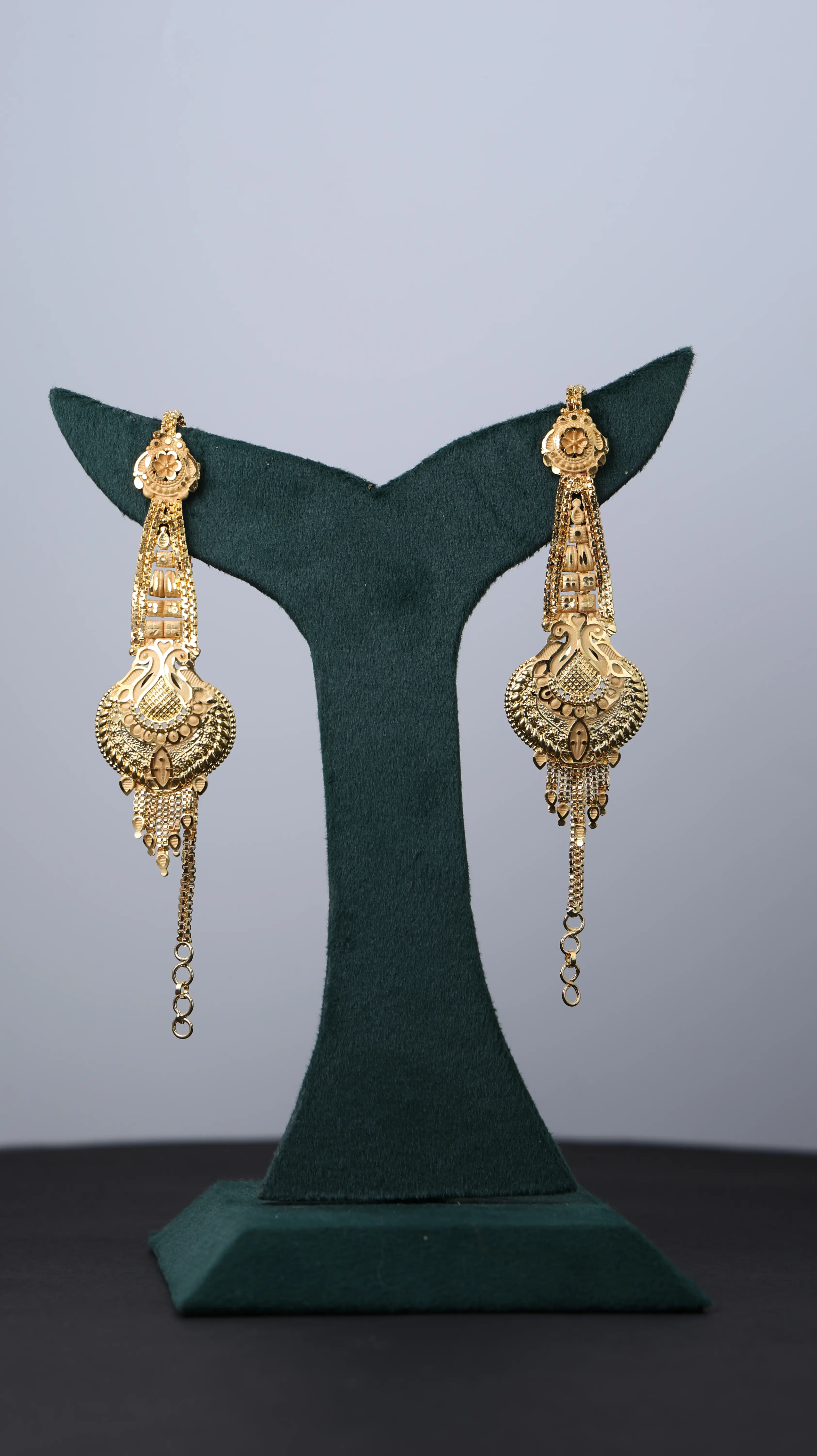 Eternal Glow Gold Jhumka Earrings
